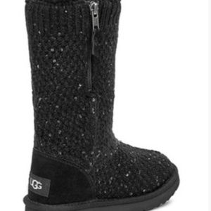 Black fabric Ugg’s